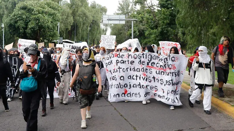 Manifestación CCH Sur de la UNAM
